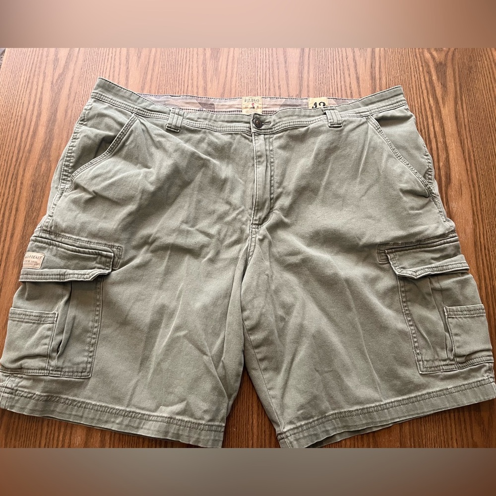 Redhead New Men's Cargo Shorts in Green size 42